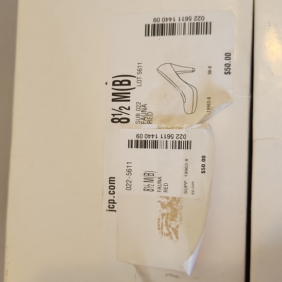 Mixit fauna red pumps used 8 1/2 - Picture 10 of 12